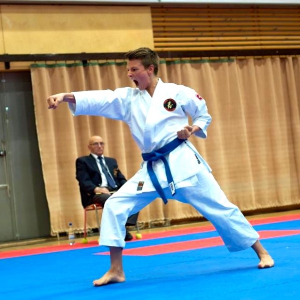 Our son Max, who became KSI Karate European Champion in Kumite (2009) and World Champion in Kata (2010). 